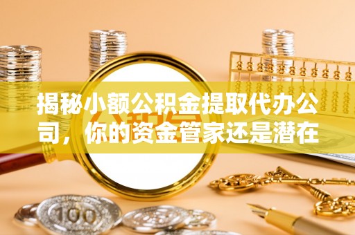 井陉矿区揭秘小额公积金提取代办公司，你的资金管家还是潜在风险？